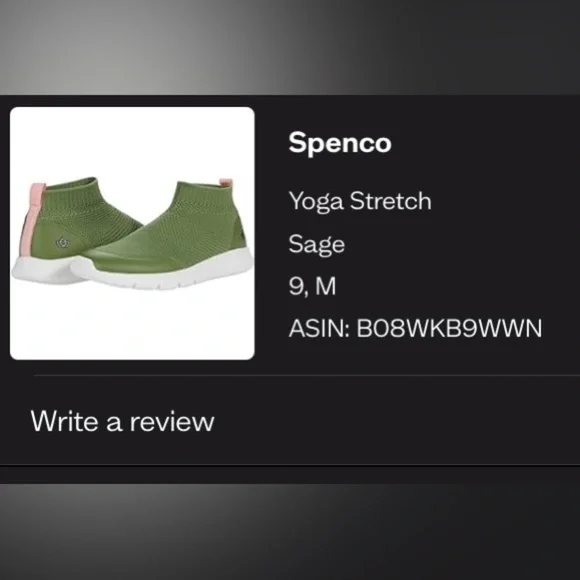 Spenco Yoga Stretch sneakers, 9 - Picture 1 of 5